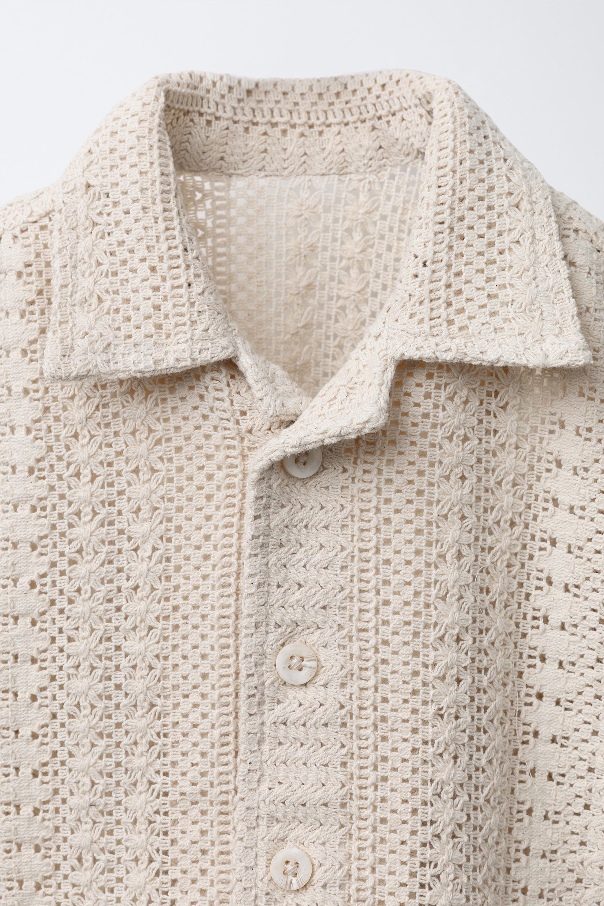 CROCHET KNIT SHIRT